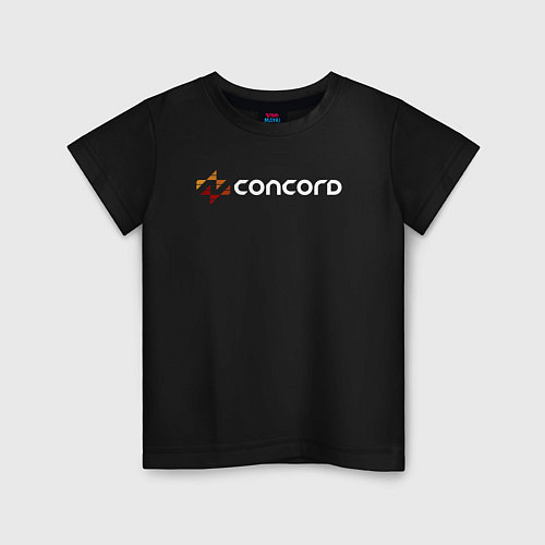 Детская футболка Concord logo game / Черный – фото 1