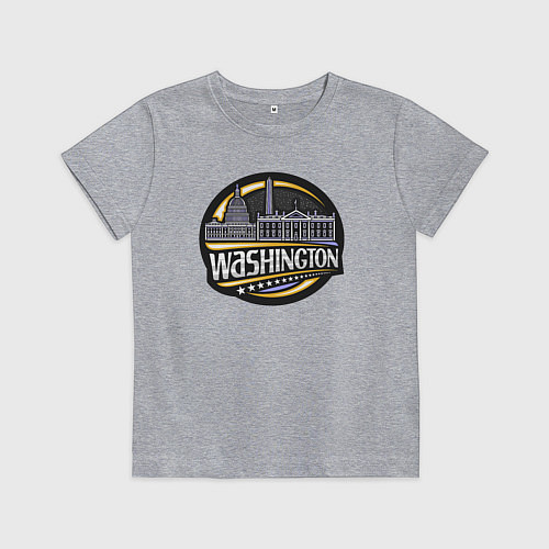 Детская футболка Вашингтон / Меланж – фото 1