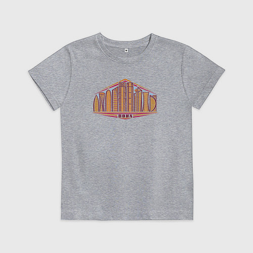 Детская футболка Доха - Катар / Меланж – фото 1