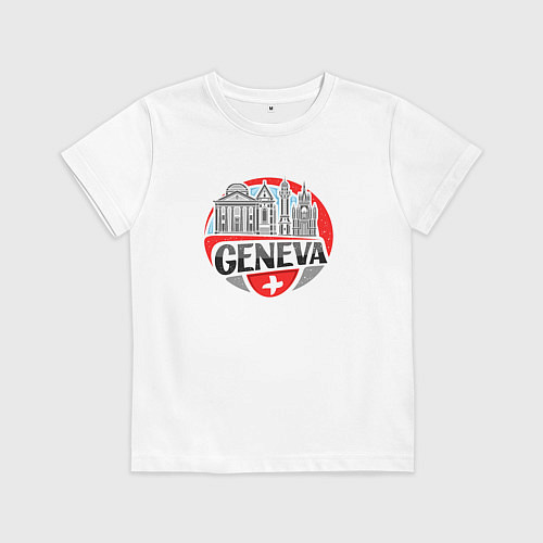 Детская футболка Switzerland country / Белый – фото 1
