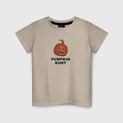 Детская футболка Pumpkin Kurt - the office / Миндальный – фото 1