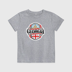 Футболка хлопковая детская Georgia, цвет: меланж