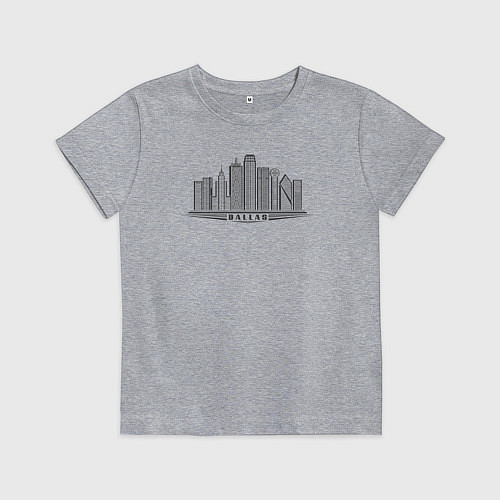 Детская футболка Город Даллас / Меланж – фото 1