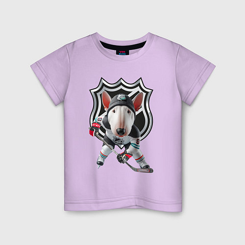 Детская футболка Bully is an NHL forward - ai art / Лаванда – фото 1