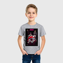 Футболка хлопковая детская Нана Осаки группа, цвет: меланж — фото 2