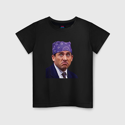 Детская футболка Prison mike Michael Scott офис / Черный – фото 1