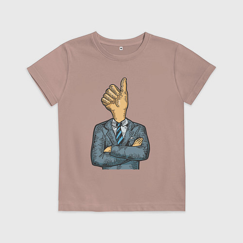 Детская футболка Хороший босс / Пыльно-розовый – фото 1