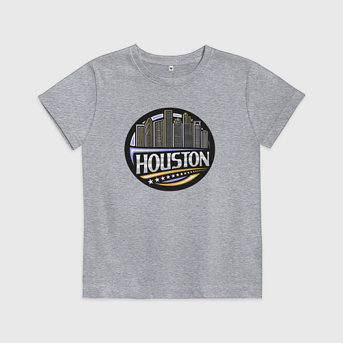 Детская футболка Мегаполис Хьюстон / Меланж – фото 1