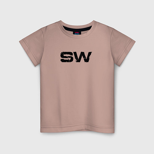 Детская футболка Street Workout OldSchool Black / Пыльно-розовый – фото 1