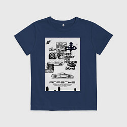 Детская футболка Porsche автомобиль