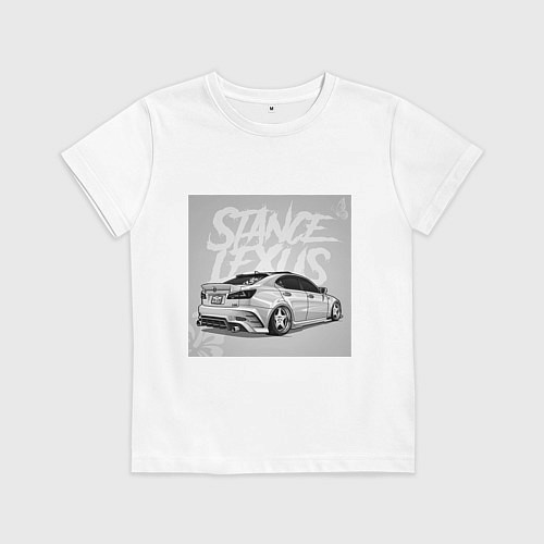 Детская футболка Lexus автомобиль / Белый – фото 1