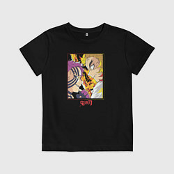 Детская футболка Клинок рассекающий демонов битва Ренгоку и Акадза