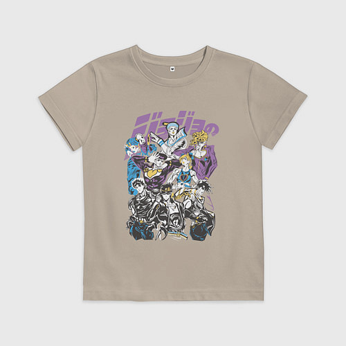 Детская футболка Джоджо JoJo Bizarre Adventure / Миндальный – фото 1