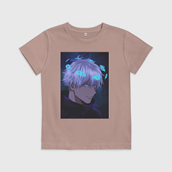 Детская футболка Сатору Годзё нимб