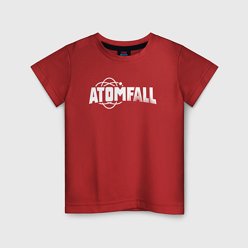 Детская футболка Atomfall logo / Красный – фото 1