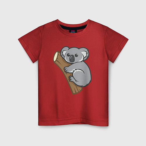 Детская футболка Koala / Красный – фото 1