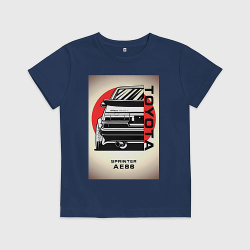 Детская футболка Toyota Sprinter / Тёмно-синий – фото 1