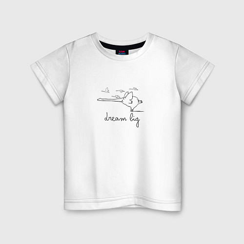 Детская футболка Мечтай о большем / Белый – фото 1