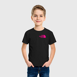 Футболка хлопковая детская The barbie face, цвет: черный — фото 2