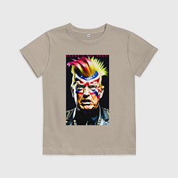 Детская футболка Панк Дональд Трамп - жесть