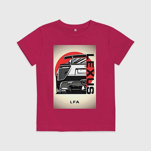 Детская футболка Lexus автомобиль jdm / Маджента – фото 1