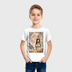 Футболка хлопковая детская Фемида богиня правосудия, цвет: белый — фото 2