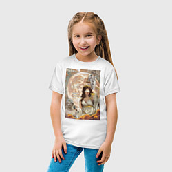 Футболка хлопковая детская Фемида богиня правосудия, цвет: белый — фото 2