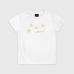 Футболка хлопковая детская Cats fun club, цвет: белый