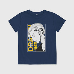 Футболка хлопковая детская Токийские мстители Ken Rygji Кен Рюгуджи, цвет: тёмно-синий