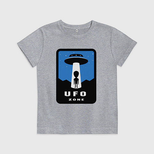 Детская футболка НЛО зона / Меланж – фото 1