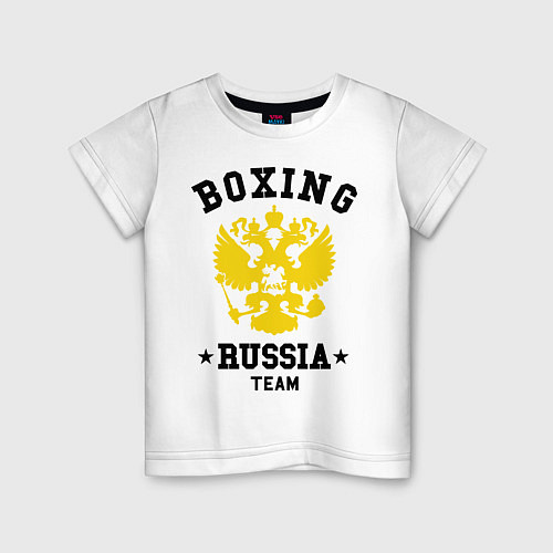 Детская футболка Boxing Russia Team / Белый – фото 1