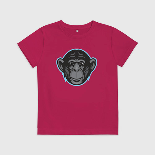 Детская футболка Funny monkey / Маджента – фото 1