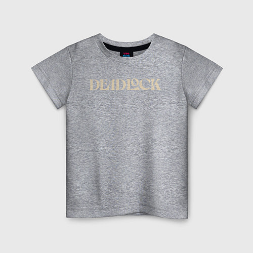 Детская футболка Deadlock logotype / Меланж – фото 1