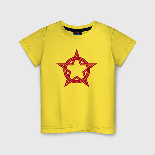 Детская футболка Red star USSR / Желтый – фото 1