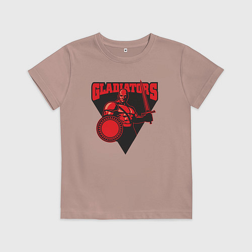 Детская футболка Гладиаторы / Пыльно-розовый – фото 1