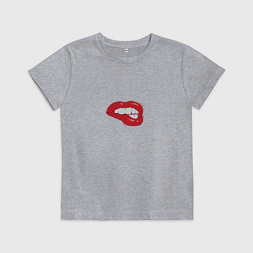 Детская футболка Кусает губки / Меланж – фото 1