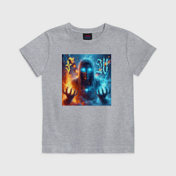 Детская футболка Fire and water - neon glow