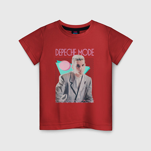 Детская футболка Depeche Mode 80s Dave / Красный – фото 1