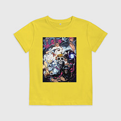 Футболка хлопковая детская Ван-Пис Йонко пираты, цвет: желтый