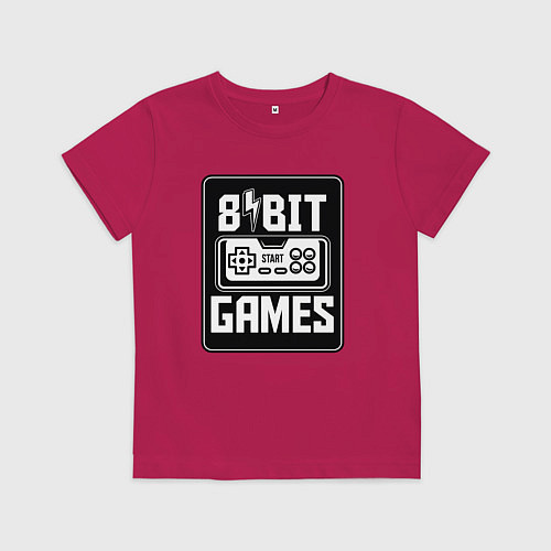 Детская футболка Игры 8 бит / Маджента – фото 1