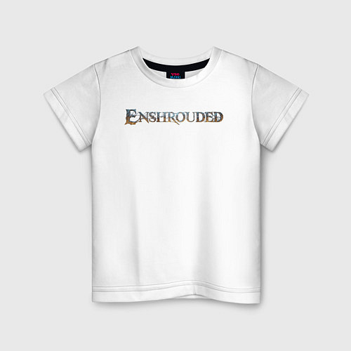 Детская футболка Enshrouded logo / Белый – фото 1