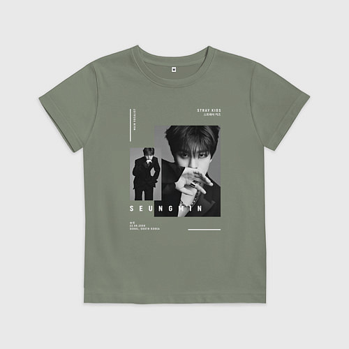 Детская футболка Stray kids Seungmin / Авокадо – фото 1
