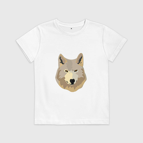 Детская футболка Белый волк / Белый – фото 1