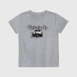 Футболка хлопковая детская Punk road, цвет: меланж