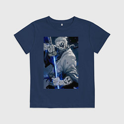 Футболка хлопковая детская Ван-Пис Рюма Симоцуки, цвет: тёмно-синий