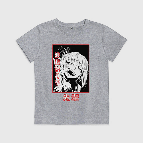 Детская футболка Химико Тога - злодейка / Меланж – фото 1