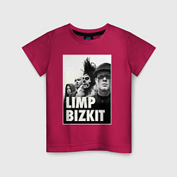 Футболка хлопковая детская Limp Bizkit all, цвет: маджента