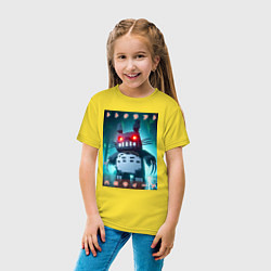 Футболка хлопковая детская Totocraft halloween - horror, цвет: желтый — фото 2