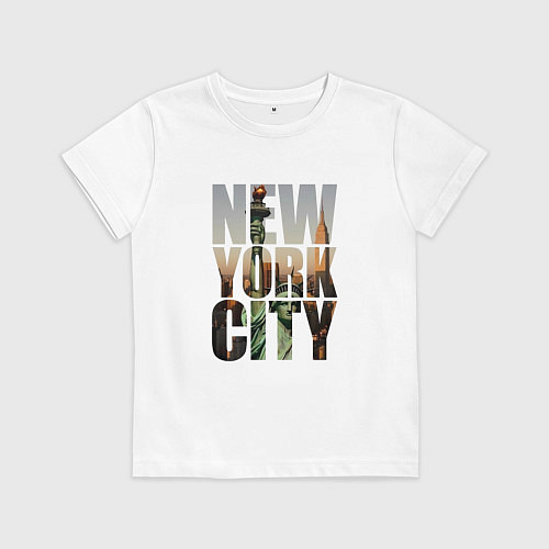 Детская футболка New York city big room / Белый – фото 1
