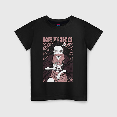 Детская футболка Nezuko black total cost / Черный – фото 1